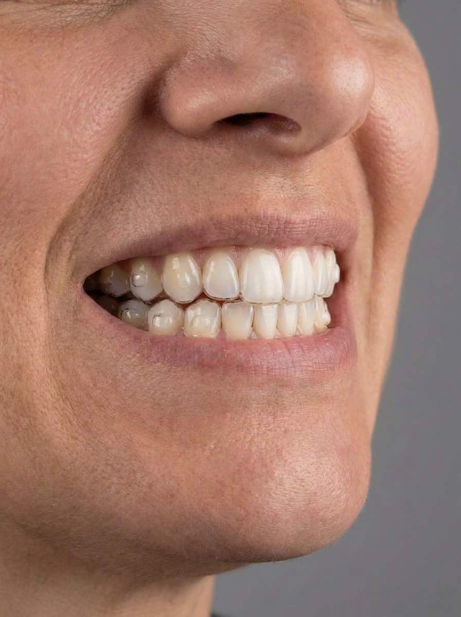 prima e dopo estetica dentale apparecchio denti adulti denti pomarolo apparecchio denti adulti per migliorare denti foto dopo - 679