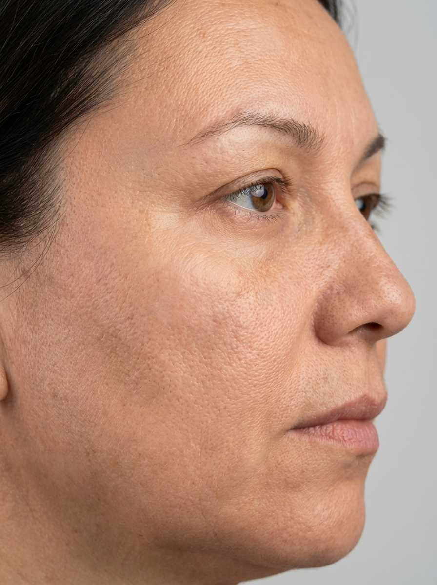 prima e dopo rimozione nei viso per migliorare viso foto dopo - 646